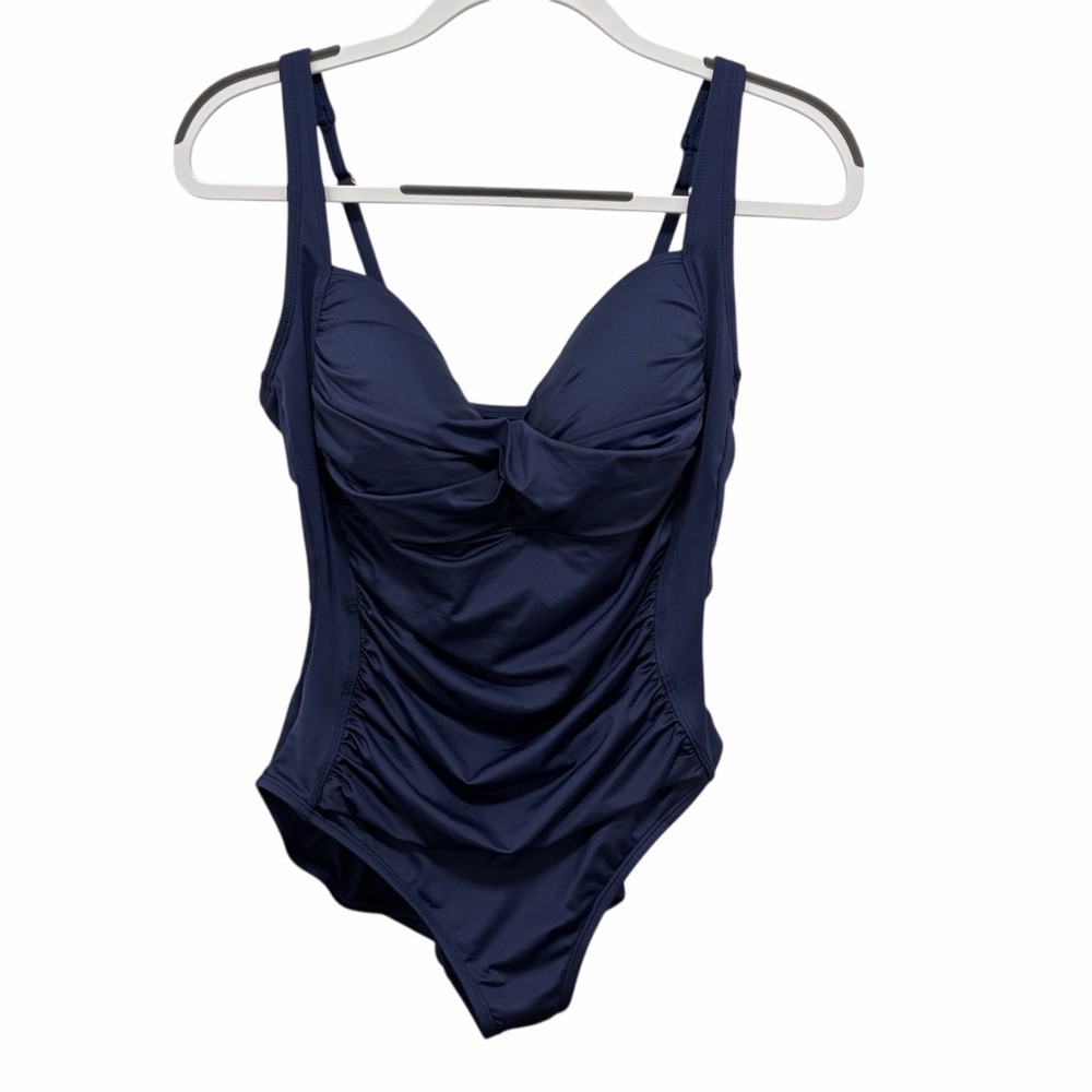 Sonnet Shores NWOT Navy Blue One Piece Swimsuit - Size 14